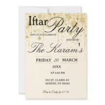 Guld Boho Minimalist Moské Ramadan Iftar-firande 