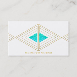 *~* guld- Boho - sakral geometrialkemi för Visitkort