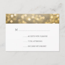 Guld Bokeh Ljus Elegant bröllop OSA