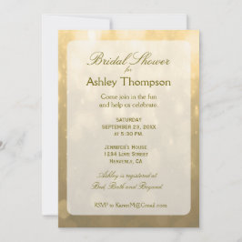 Guld Bokeh | MÖHIPPA Inbjudningar