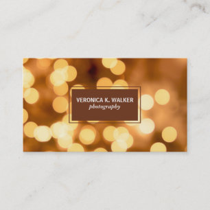 Guld Bokeh Visitkort