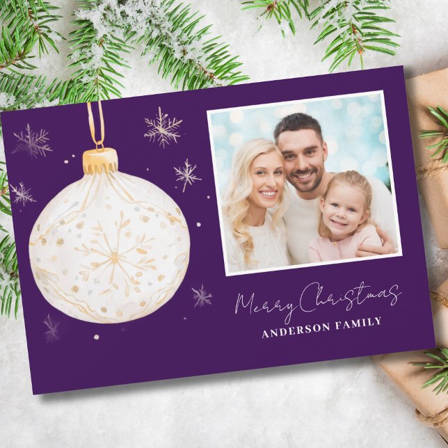 Guld Boll fotojul Julkort (Skapare uppladdad)