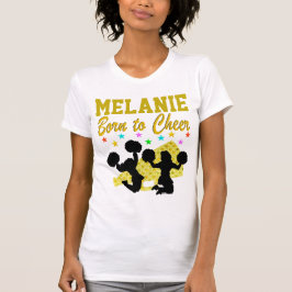 GULD BORN TILL CHEER PERSONLIG T SHIRT