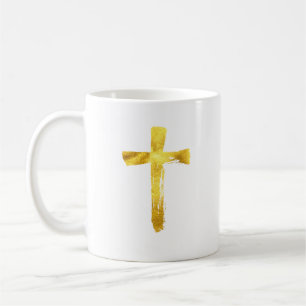 Guld borstar argt - den kristna religiösa kaffemugg