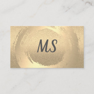 Guld Borstat / Glitter Visitkort