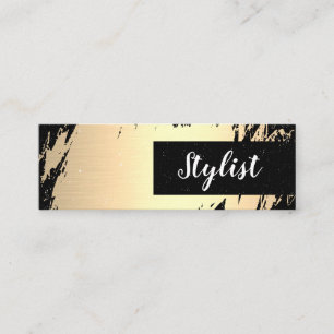 Guld borstat/Stylist Mini Visitkort