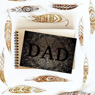 Guld Botaniska Pappa Formell Elegant Fars dag Kort