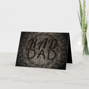 Guld Botaniskt RAD PAPPA Formell Elegant Fars dag Kort