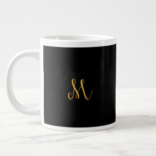 Guld Brev ’M’ Monogram Mugg Jumbo Mugg