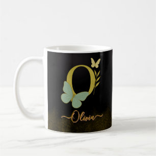 Guld Brev O Butterfly Mugg Design
