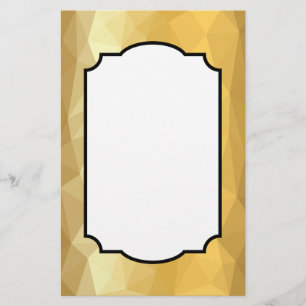 Guld- brevpapperpapper för den geometriska brevpapper
