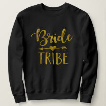 Guld Bride Tribe Bachelorette Party Sweatshirt