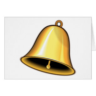 Guld Bröllop Bell Hälsningskort