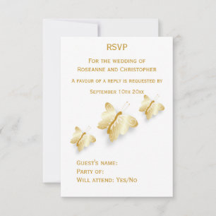 Guld Bröllop OSA Card-knappar, design Kort
