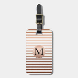 Guld Bronze Rand Ombre Monogram Bagagebricka