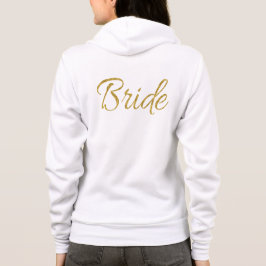 Guld- brudtypografi tröja