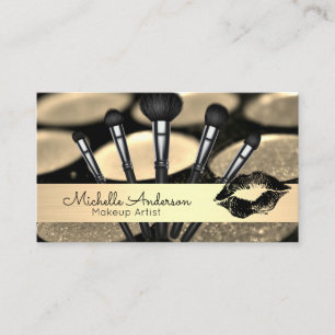 Guld Brushed   Makeup-penslar   Kiss Visitkort