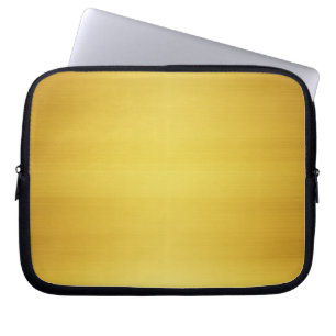 Guld Brushed Metall Laptop Fodral