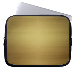 Guld Brushed Metall Laptop Sleeve