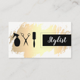 Guld Brushed Stylist Visitkort