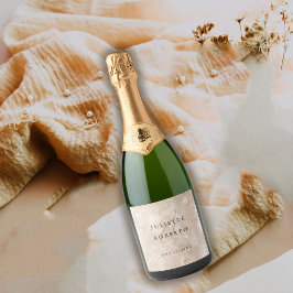 Guld Brushed Tropical Handflatan Löv Bröllop