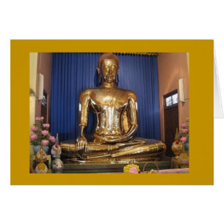 Guld- Budda - Thailand Hälsningskort