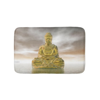 Guld- buddha - 3D framför Badrumsmatta