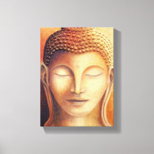 Guld- Buddha Canvastryck