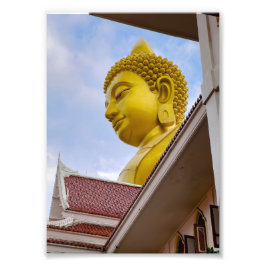 Guld Buddha i Thailand Fototryck
