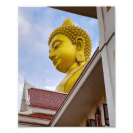 Guld Buddha i Thailand Fototryck