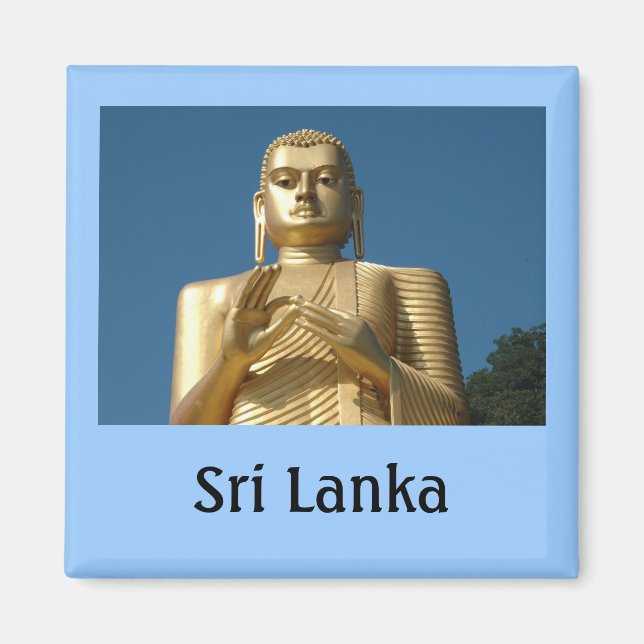 Guld Buddha Image Magnet (Framsidan)
