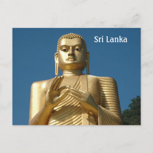 Guld Buddha Image Vykort