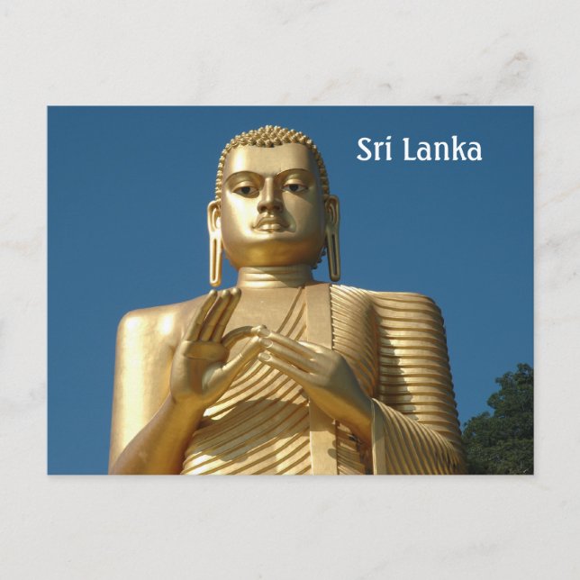 Guld Buddha Image Vykort (Framsida)