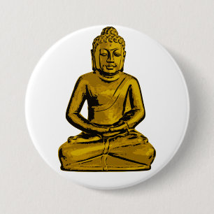 Guld Buddha-knapp Knapp