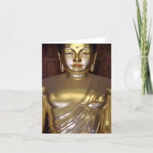 Guld- Buddha noterar kortet Kort