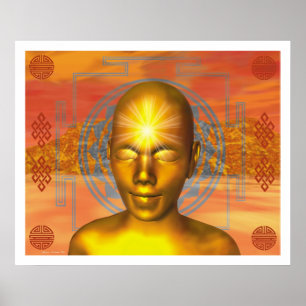 Guld- Buddha Poster