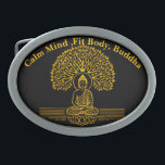 Guld Buddha under Träd med Lotus Flower<br><div class="desc">En vackert utförlig beskrivning av en Buddha som tittar i guld,  placerad under ett lush,  vibrant träd,  med intrikata löv. Lotus blomma under är en renhet och upplysning som skapar en lugn och fredlig atmosfär.</div>