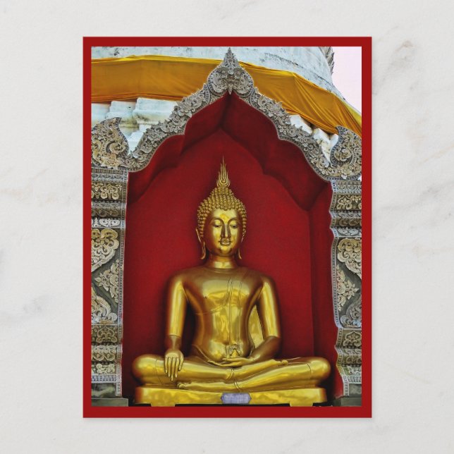 Guld- Buddha vykort (Framsida)