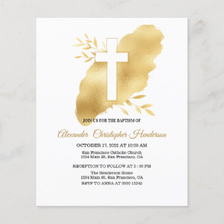 Guld/BUDGET/Dopningsinbjudan. Flyer