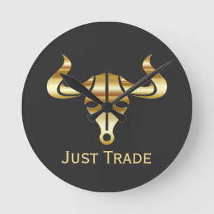 Guld Bull Just Trade Rund Klocka