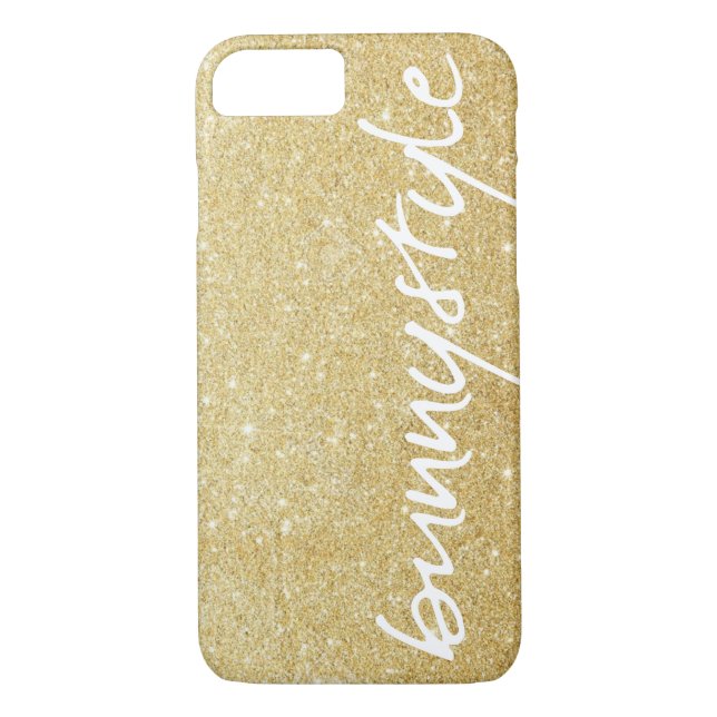 Guld Bunny Stil - Breathe Out iPhone 7 Fodral Case-Mate iPhone Skal (Baksida)