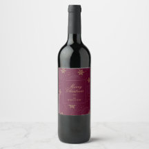 Guld & Burgundy God Jul Holiday Present Förfestpre