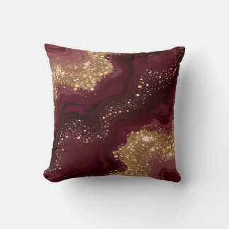 Guld Burgundy Lyx Trendig Kollektion Kudde