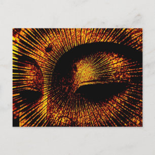 Guld Burst Buddha-vykort Vykort