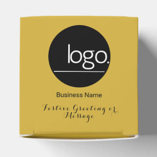 GULD BUSINESS COMPANY LOGOTYP CUSTOMER GIFT FÖRPAC PRESENTASKAR