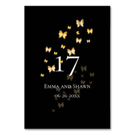 Guld Butterfly Bordsnummer