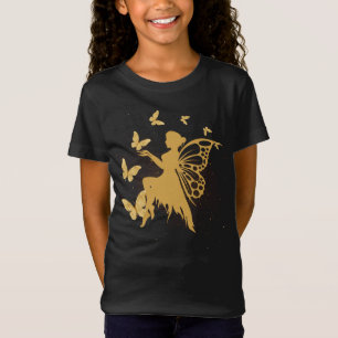 Guld Butterfly Fairy T Shirt