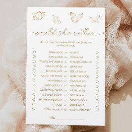 Guld Butterfly Möhippa skulle hon hellre spela