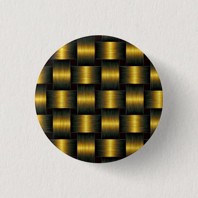 Guld Button Golden Lattice Knapp (Framsida)