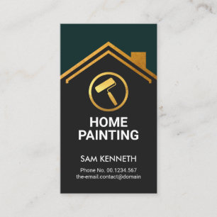 Guld Byggnads Rooftop Handyman Painting Service Visitkort